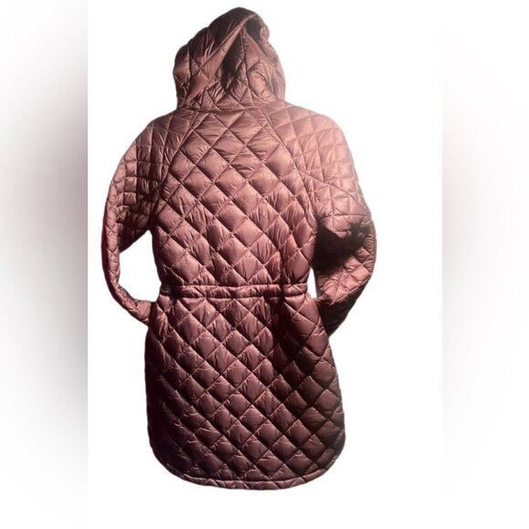 NWT Athleta whisper featherless Brown lightweight recycle puffer jckt Parka XXS - Picture 3 of 6